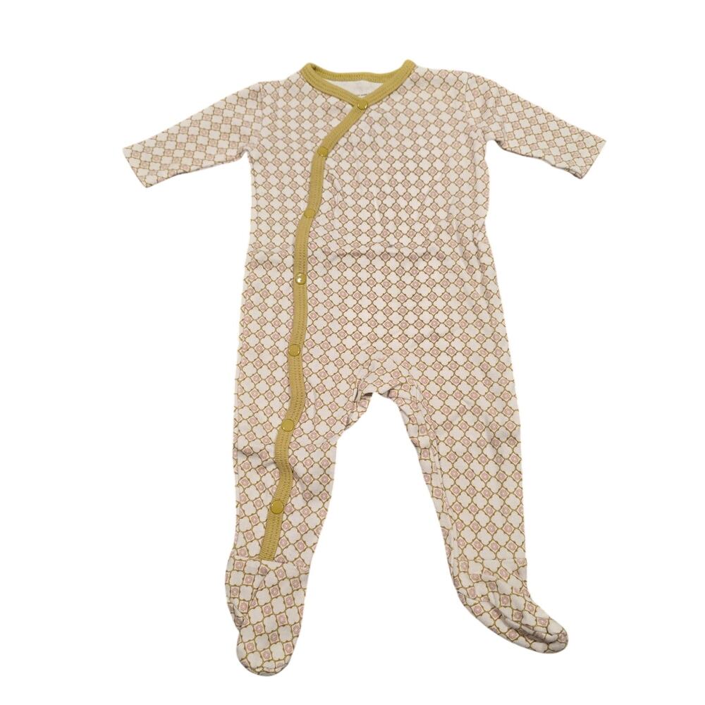 Baby Petunia Pickle Bottom Footed Snap Organic Cotton Sleeper | Size 0-3 Months